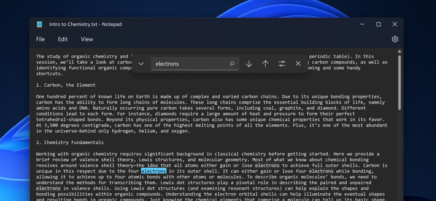Microsoft нарешті оновлює Notepad: темна тема, покращення в інтерфейсі