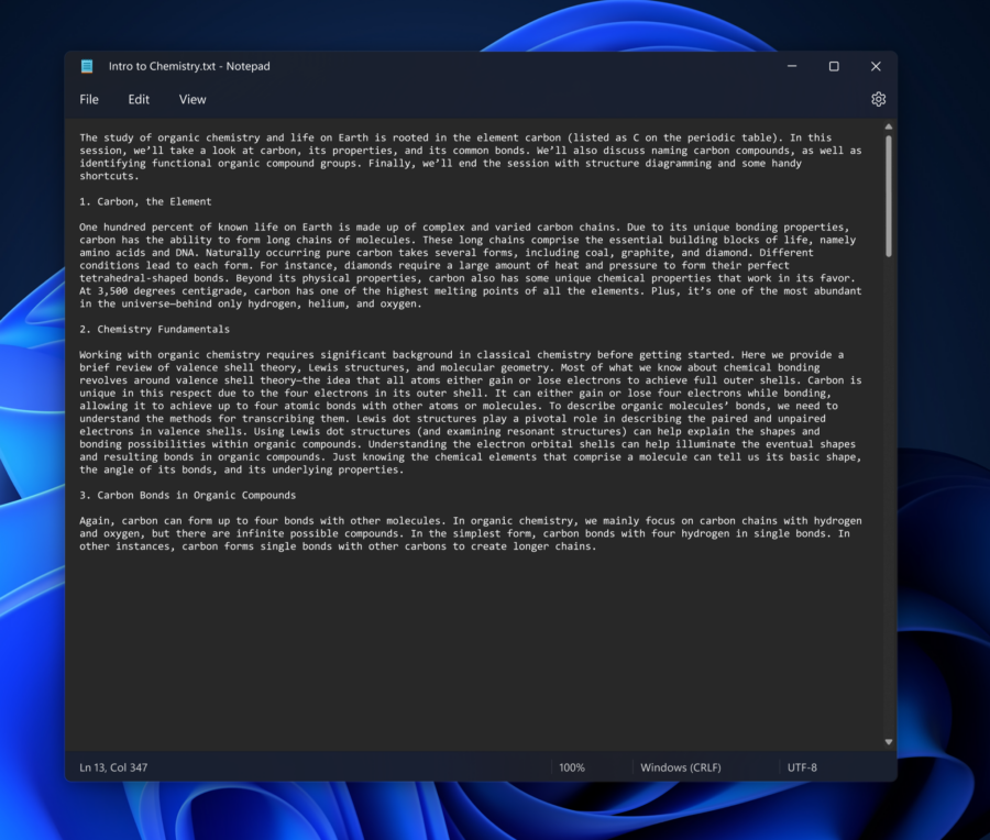 Microsoft нарешті оновлює Notepad: темна тема, покращення в інтерфейсі
