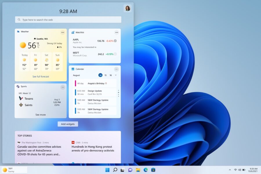 Microsoft вирішила повернути у Windows 11 окремий віджет погоди