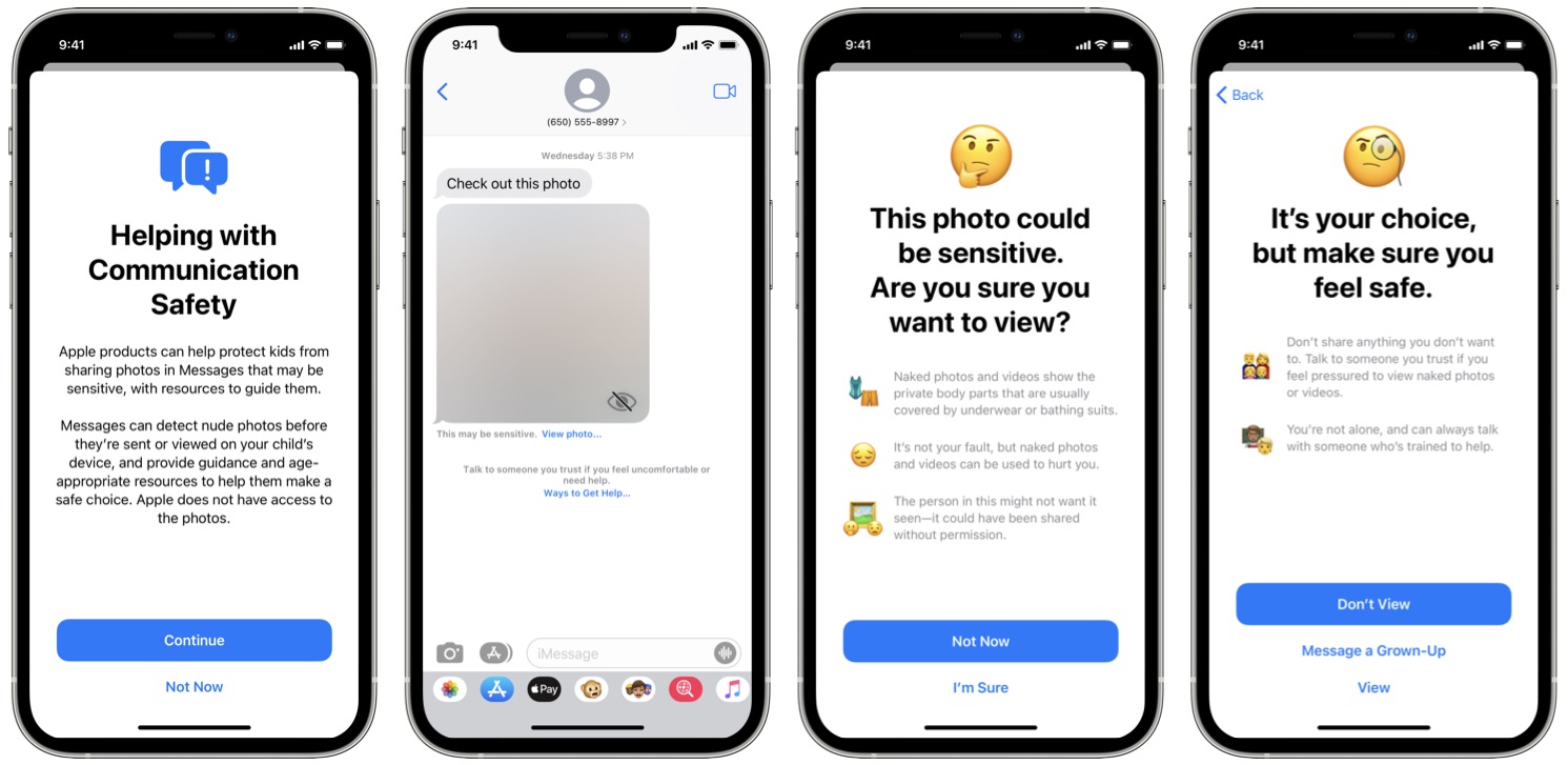 Apple додасть в iOS 15.2 функцію виявлення оголеного тіла в текстових повідомленнях заради безпеки дітей