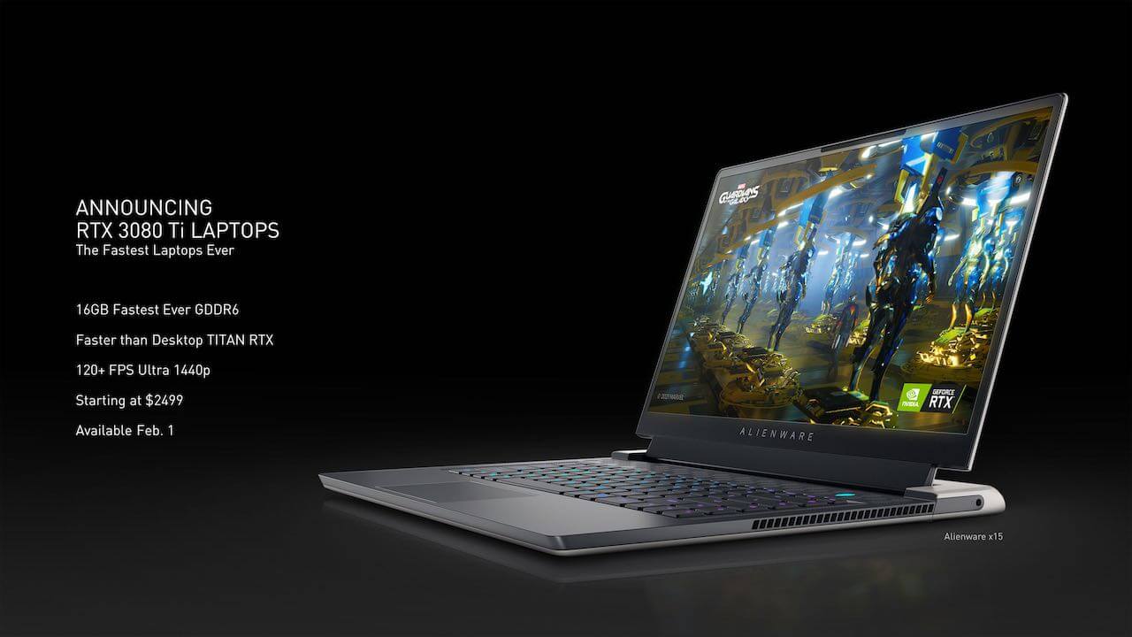 NVIDIA CES 2022 3080 Ti laptops