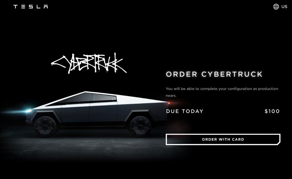 Tesla видалила з сайту дату початку виробництва Cybertruck