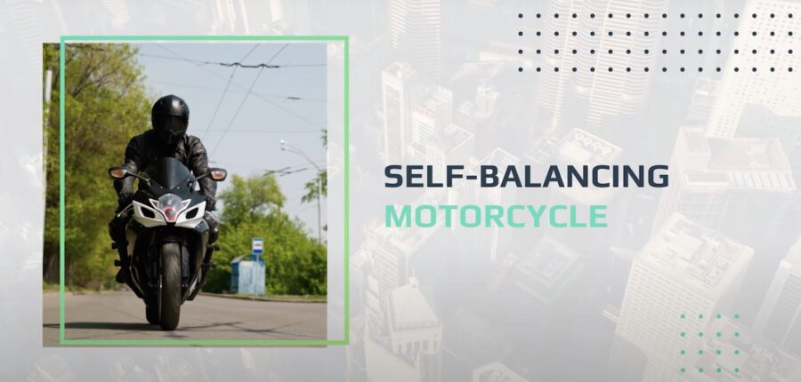 На CES 2022 українська компанія Intellias привезла технологію самобалансувального мотоцикла