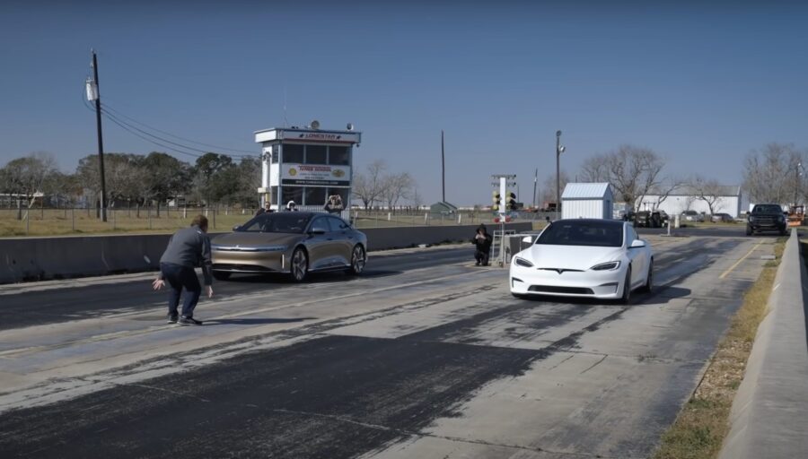 Tesla Model S та Lucid Air позмагалися у заїздах на чверть милі