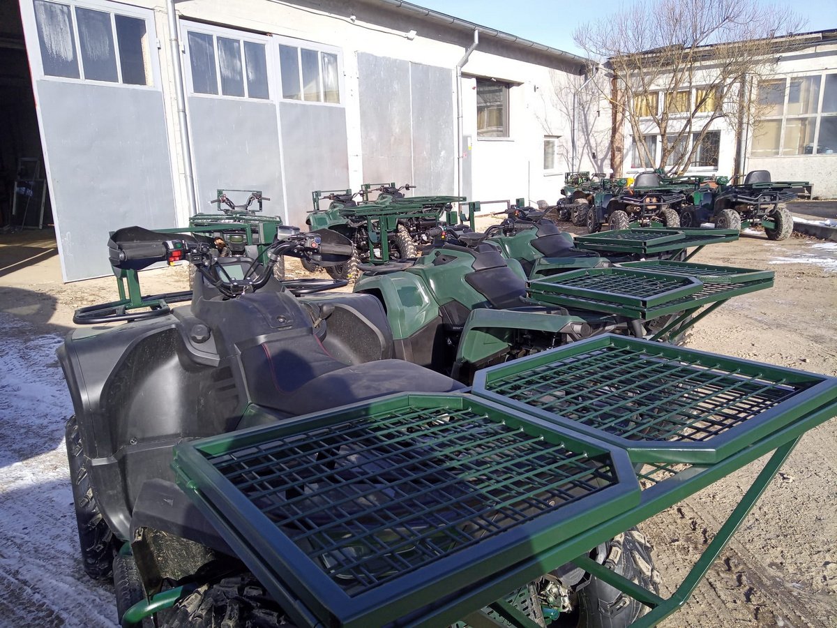 The Latvian company LV-Teh rebuilds civilian ATVs into military ones for the needs of the Armed Forces of Ukraine