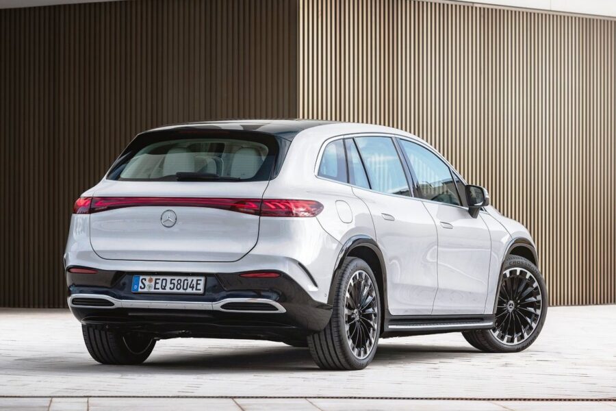 Mercedes-Benz EQS SUV electric vehicle: 660 km range and 7-seater interior
