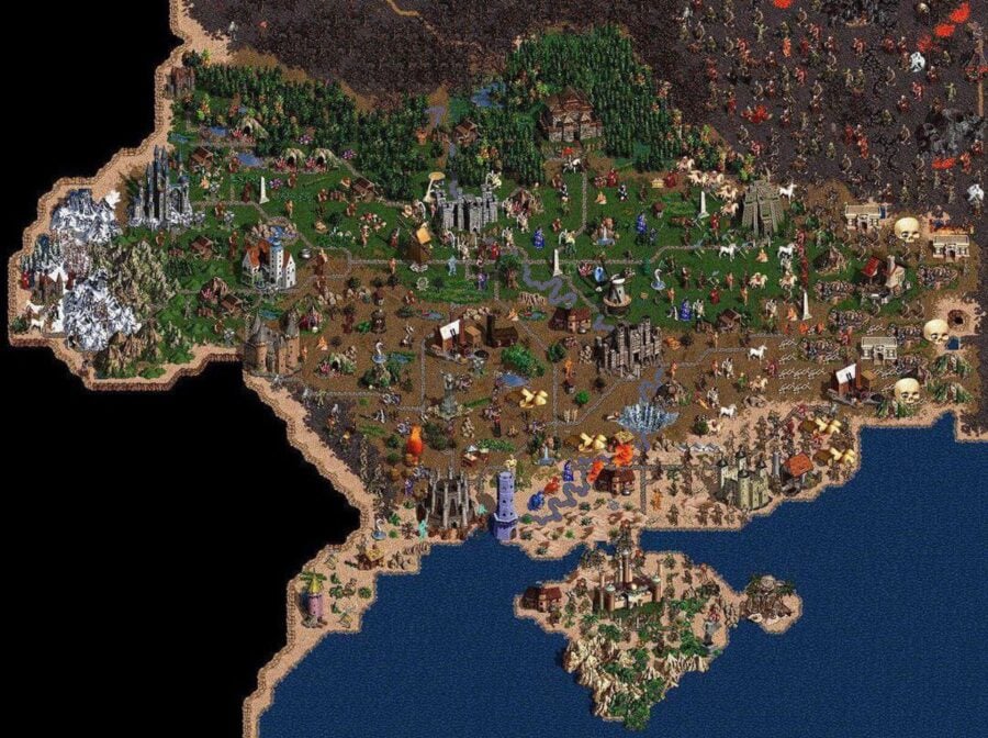 Map of Ukraine in Heroes of Might and Magic III