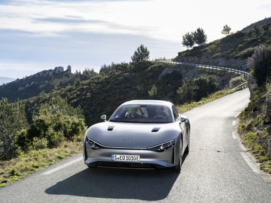 Mercedes-Benz Vision EQXX concept car travels to four European countries and completes 1,000 km on a single charge