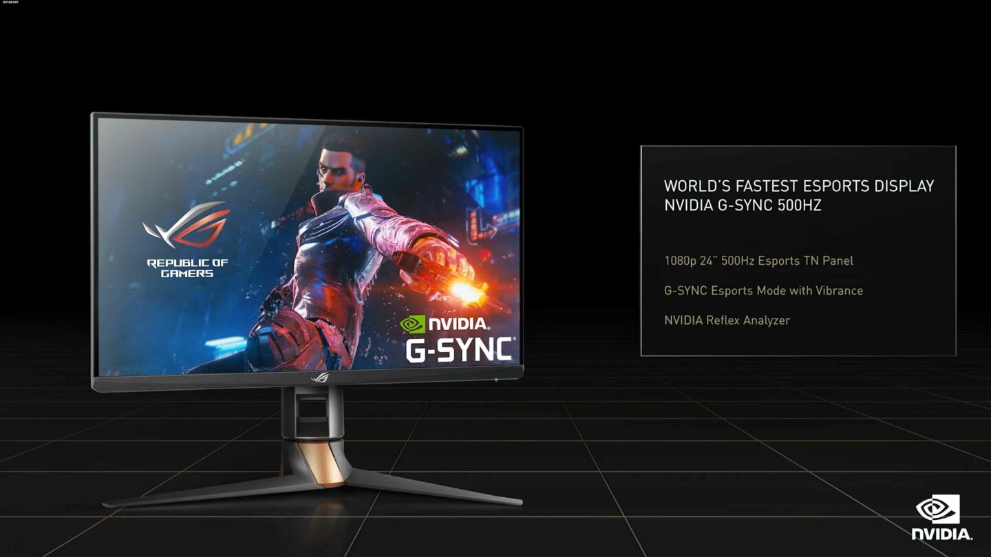 Asus ROG Swift 500 Hz - the first gaming monitor supporting 500 Hz and NVIDIA G-Sync