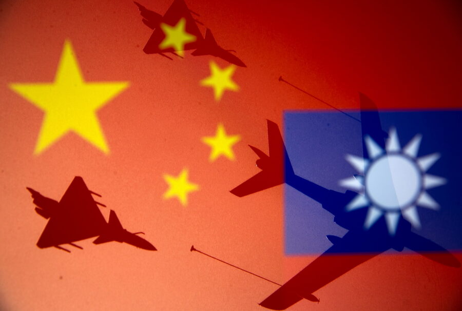 China is conducting military exercises off the coast of Taiwan