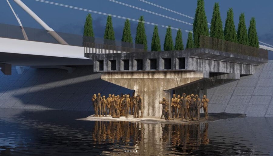 Project of a memorial complex in Irpin by a Ukrainian designer
