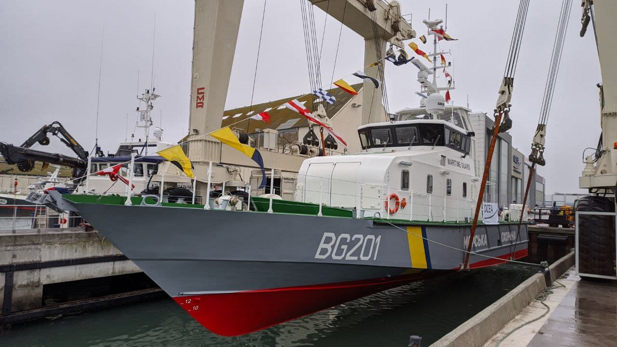 OCEA FPB 98 - the third boat of the Sea Guard of Ukraine is being prepared for launch