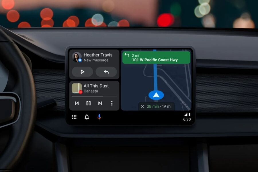 With the update of Android Auto, users will have access to a split home screen