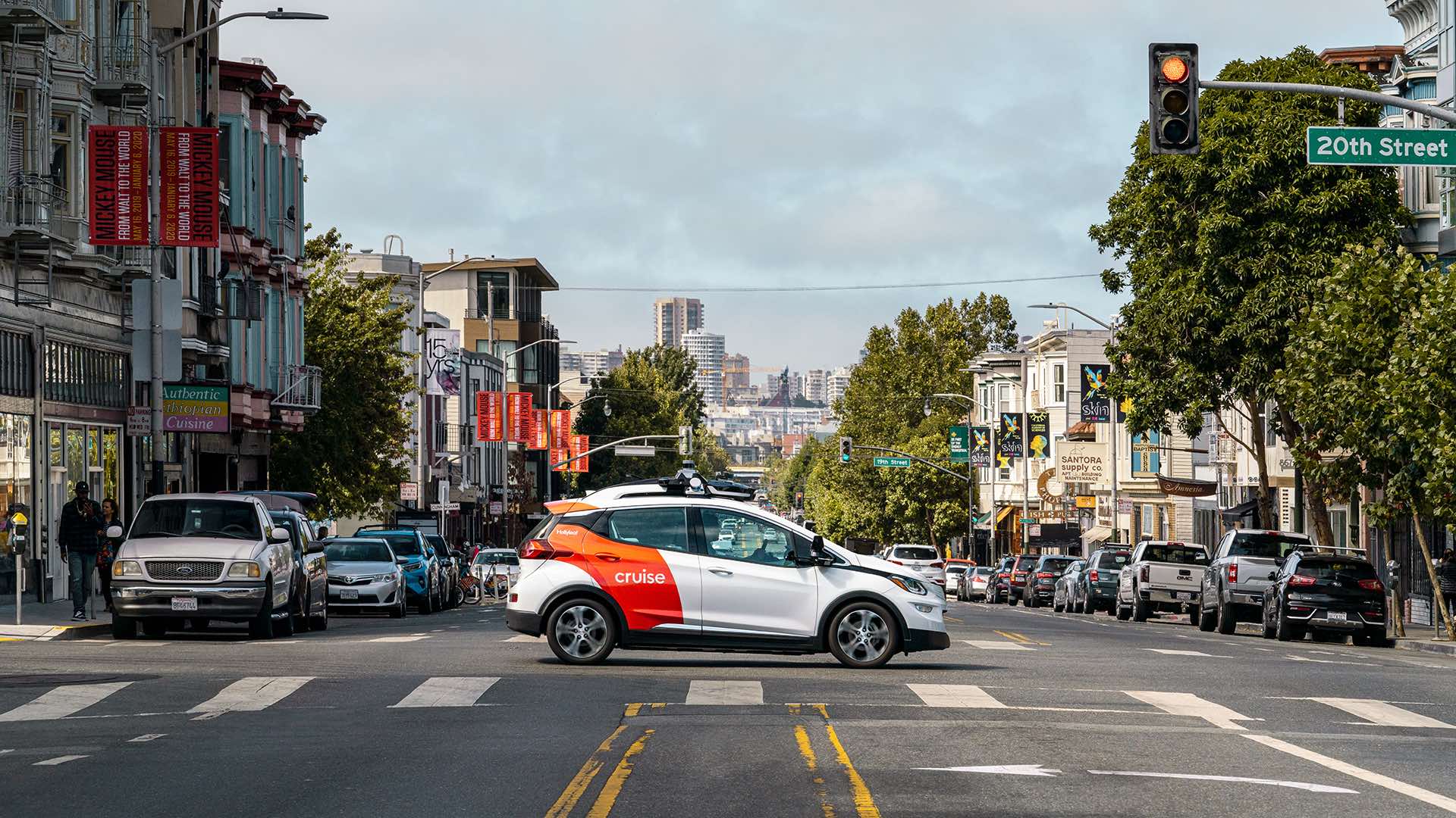 A Cruise self-driving car blocked the way for firefighters in San Francisco