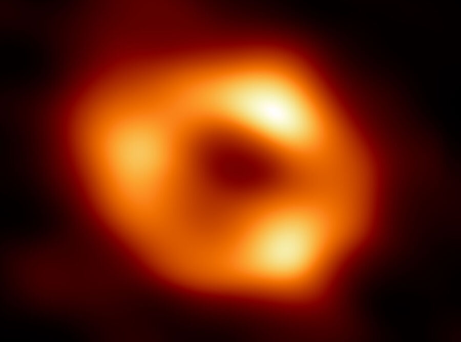 Astronomers have shown the first image of the black hole Sgr A in the heart of our galaxy