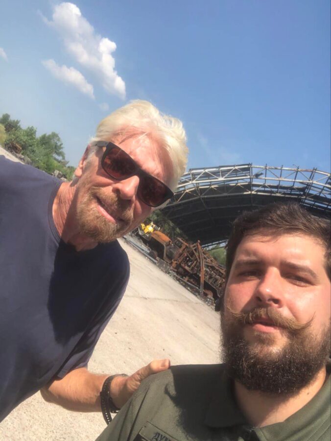 Virgin Group founder Richard Branson visited Hostomel. He was interested in the airport