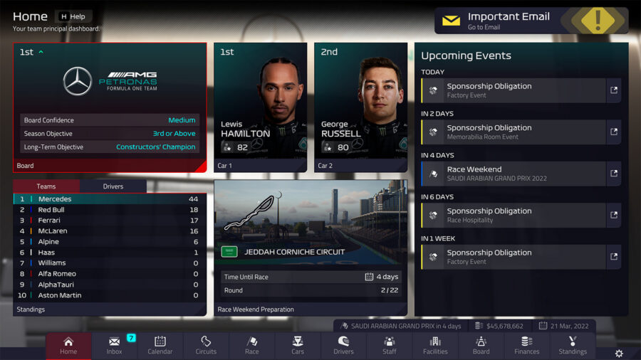 F1 Manager 2022 – симулятор боса команди Formula One