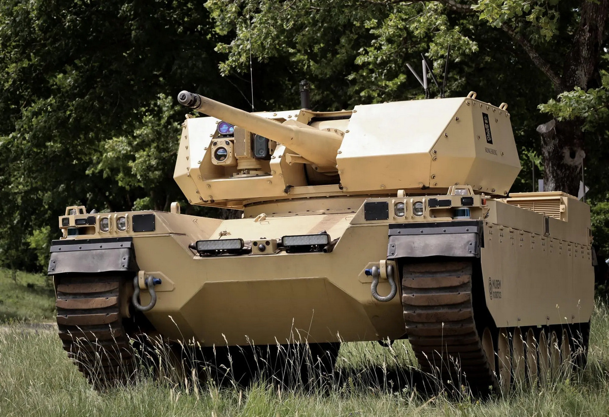 Type-X Robotic Combat Vehicle - unmanned light tank from the Estonian Milrem Robotics