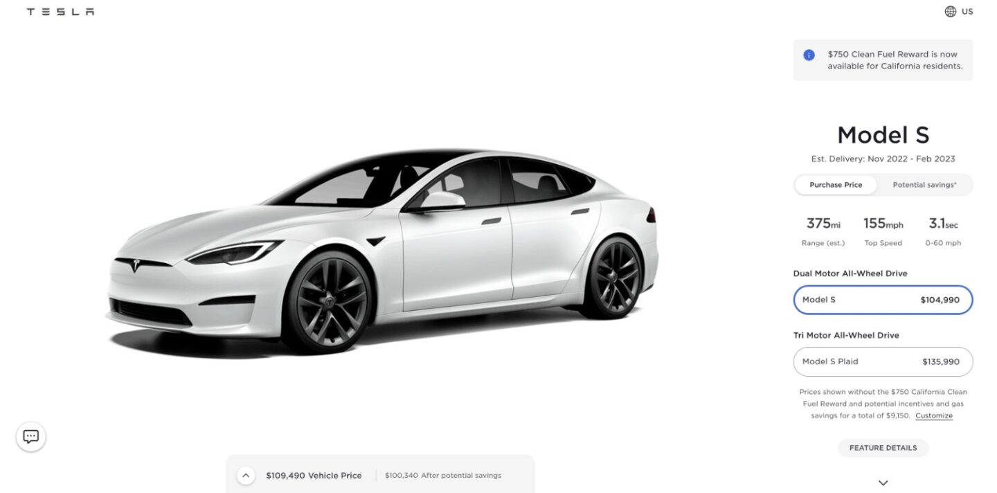 Tesla помітно підвищила вартість своїх електромобілів