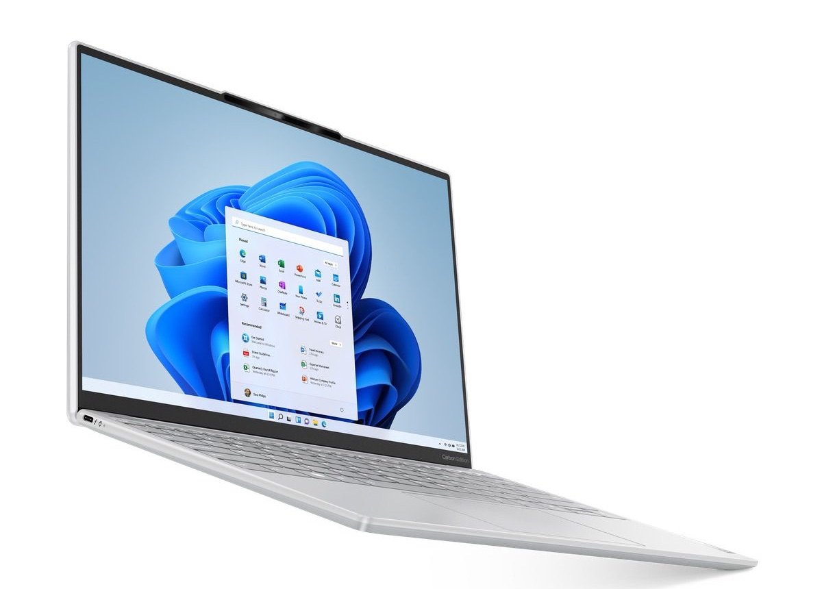 Lenovo представила тонкі ноутбуки YOGA Slim на Windows 11