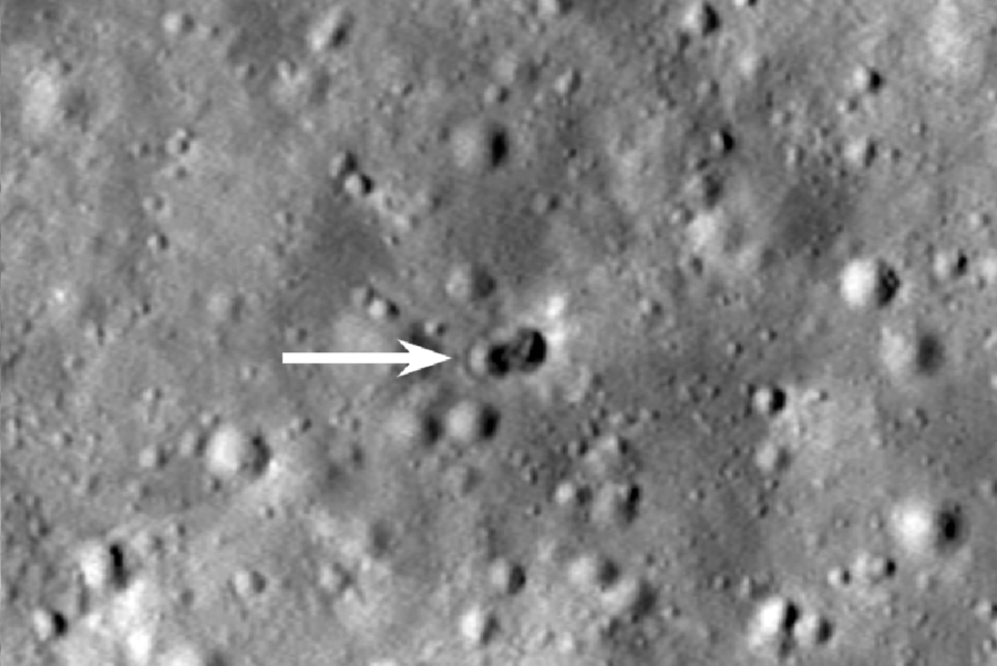 A double crater has formed on the Moon from the fall of an unknown rocket. This will help identify it