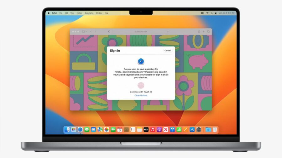 Passkeys support from Apple on macOS Ventura will help get rid of passwords