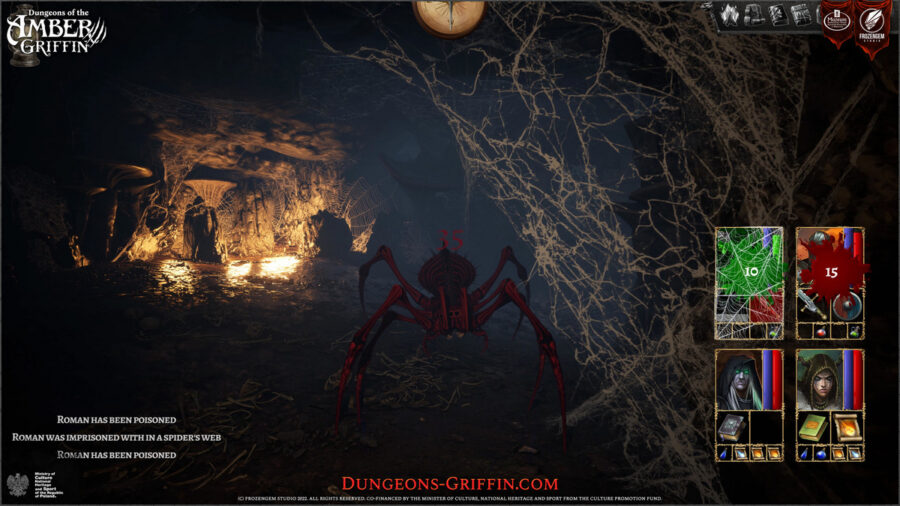 Dungeons of the Amber Griffin, a spiritual descendant of Legend of Grimrock with elements of Polish mythology