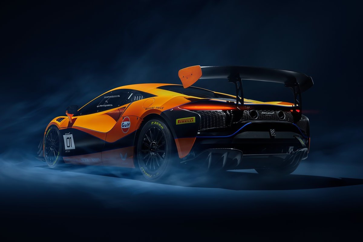 New racing cars from Ferrari, McLaren, Porsche
