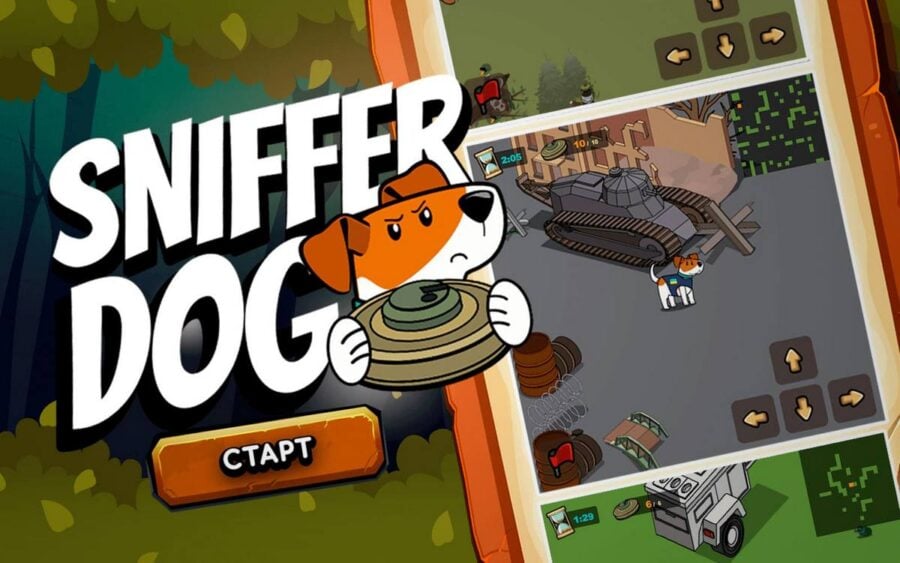 Sniffer Dog Quest, a browser game about Patron the dog