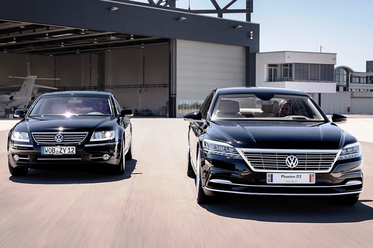 Unexpected debut: Volkswagen Phaeton D2 luxury sedan concept