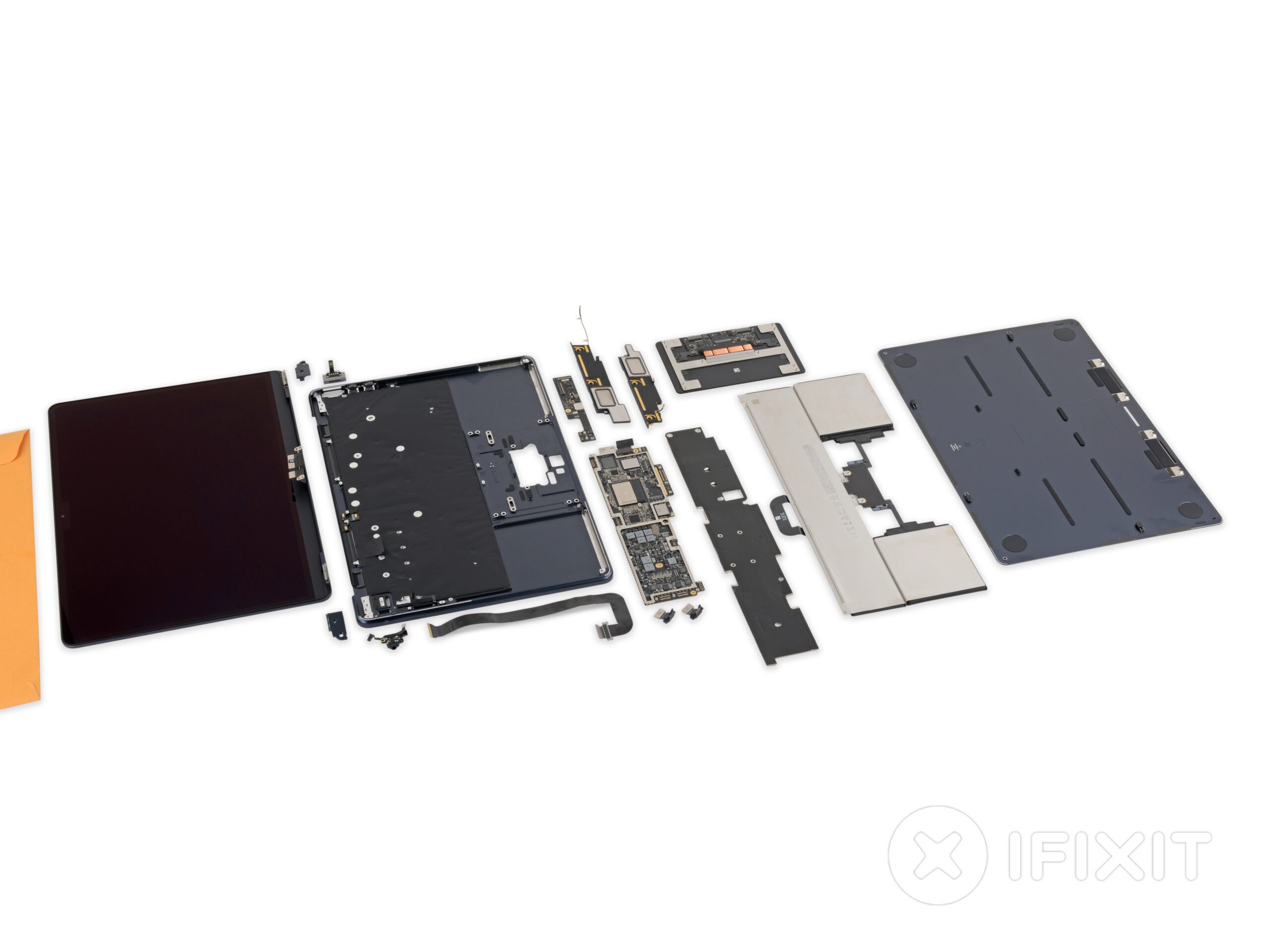 iFixit found an accelerometer inside the new Apple MacBook Air model and found almost no cooling
