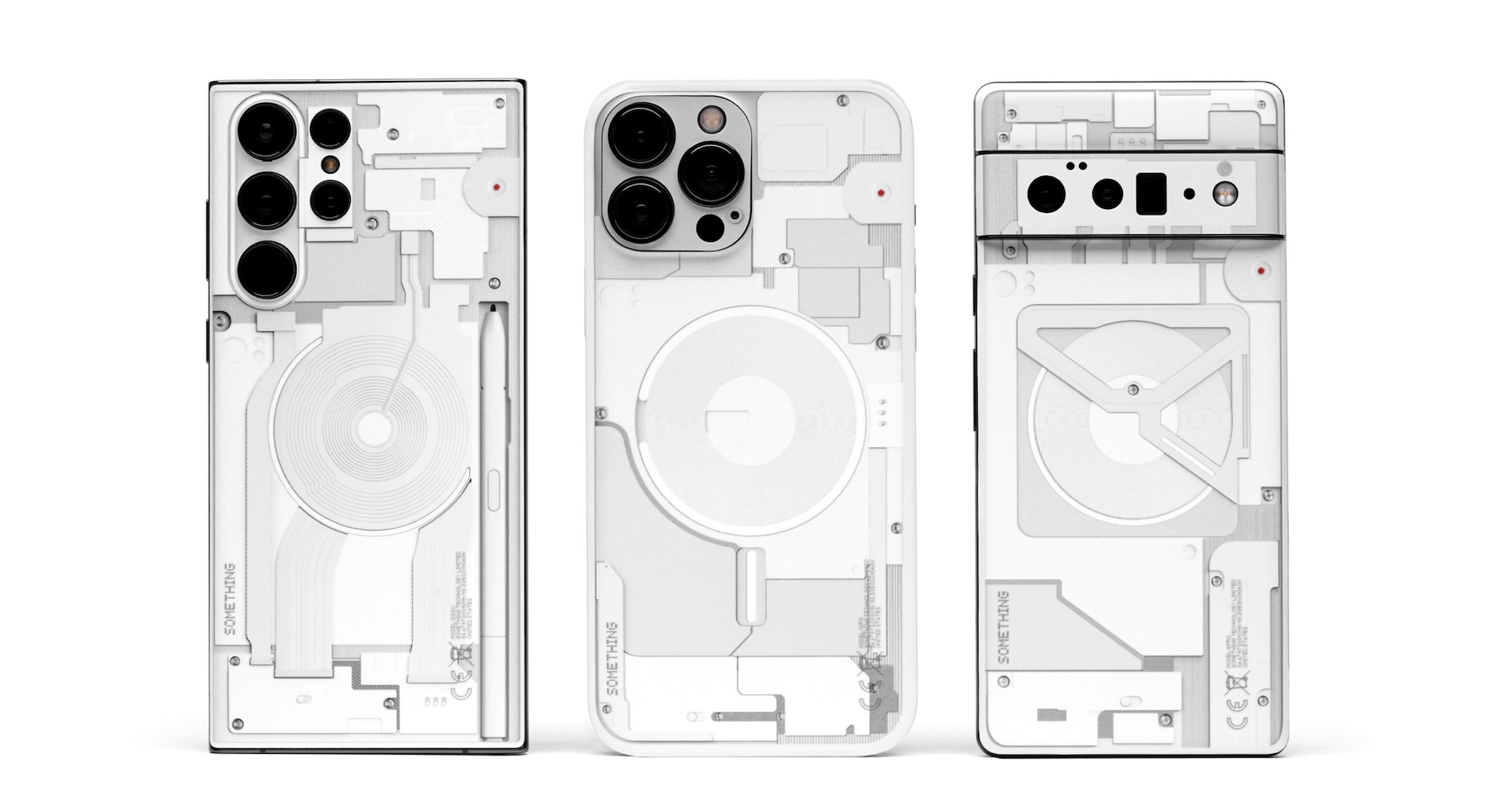 Dbrand issued accessories for iPhone, Samsung and Pixel in the style of Nothing Phone (1) and mocked the new brand