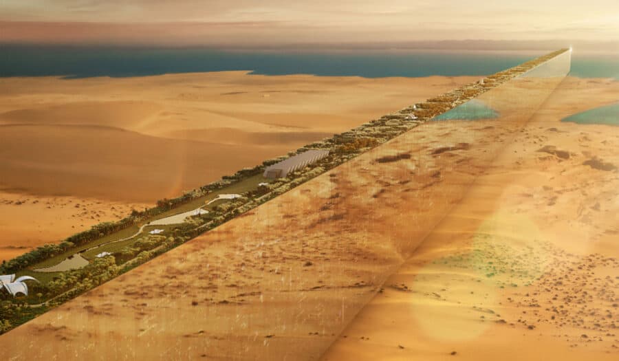 Місто-стіна: у Саудівській Аравії представили проєкт міста майбутнього The Line