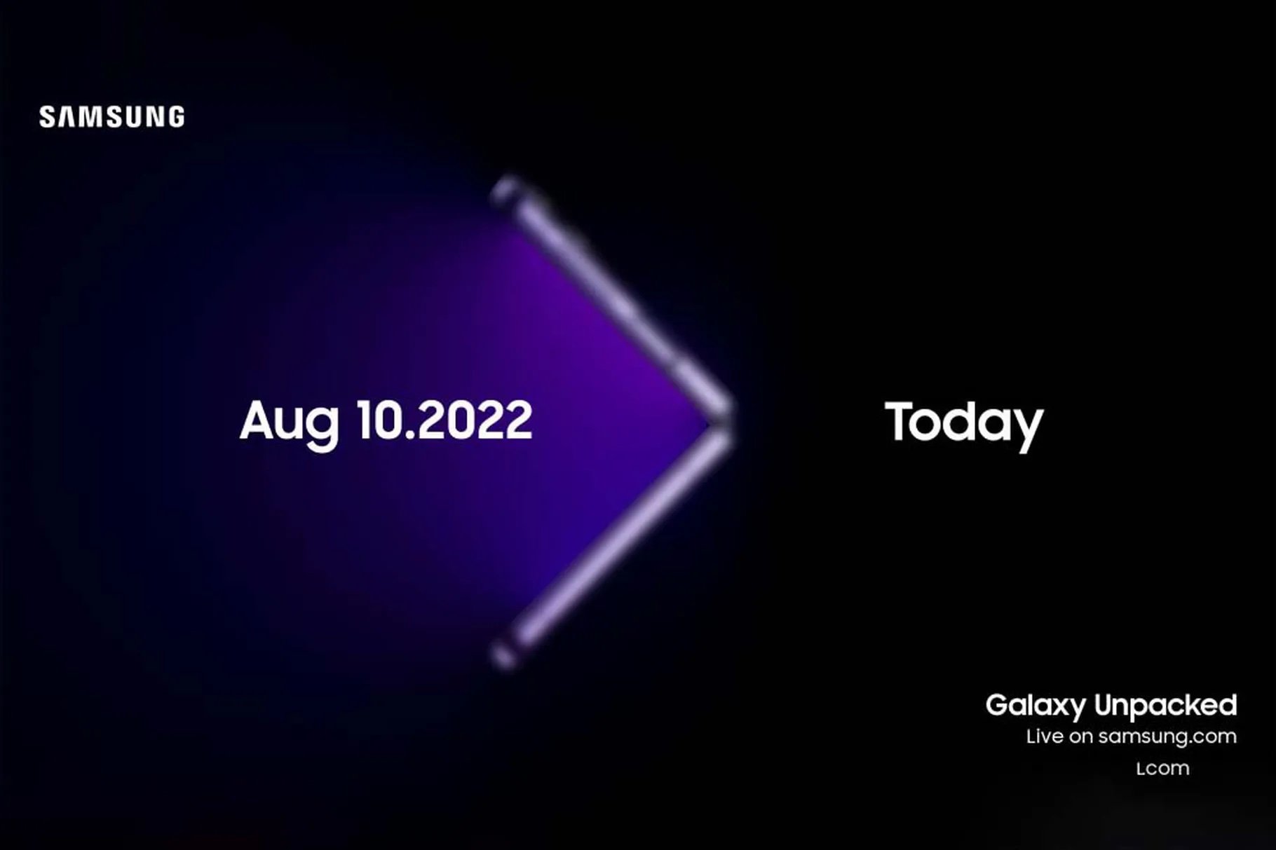 Samsung invited to this year's presentation of foldable smartphones Samsung Galaxy Fold 4 and Flip 4 with a puzzle