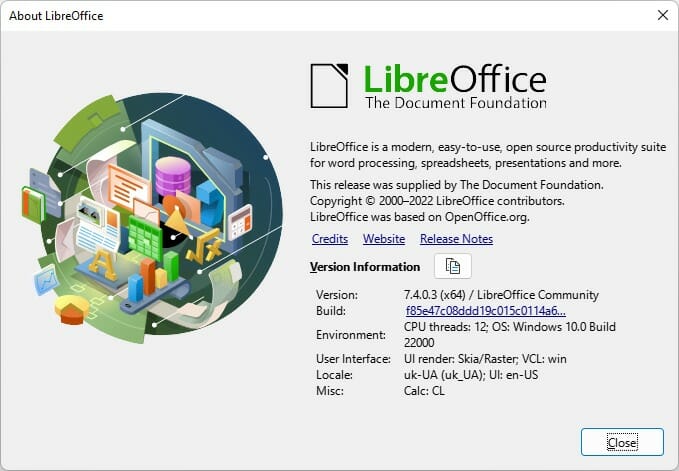 Відбувся реліз LibreOffice 7.4