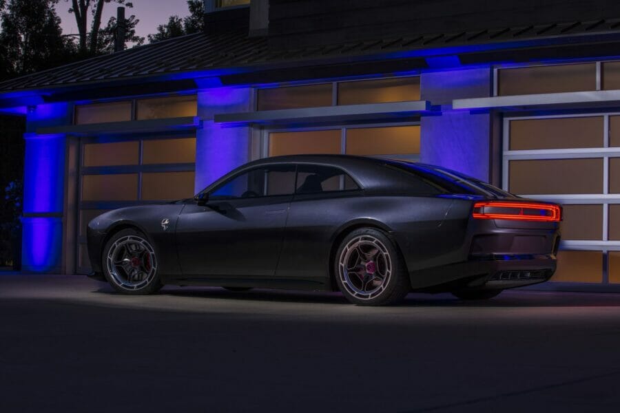 Dodge showed the electric Charger Daytona SRT concept, demonstrating exactly how the company will delight muscle car fans with the sound of its EVs