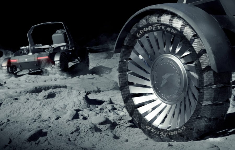 Goodyear is developing new tires for lunar soil