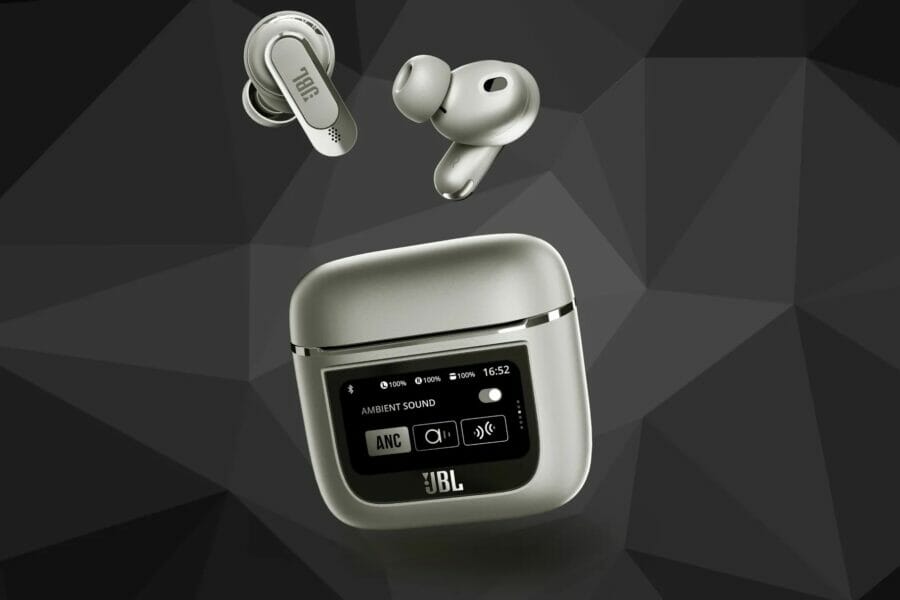 JBL presented new TWS earbuds with a touch display on the case