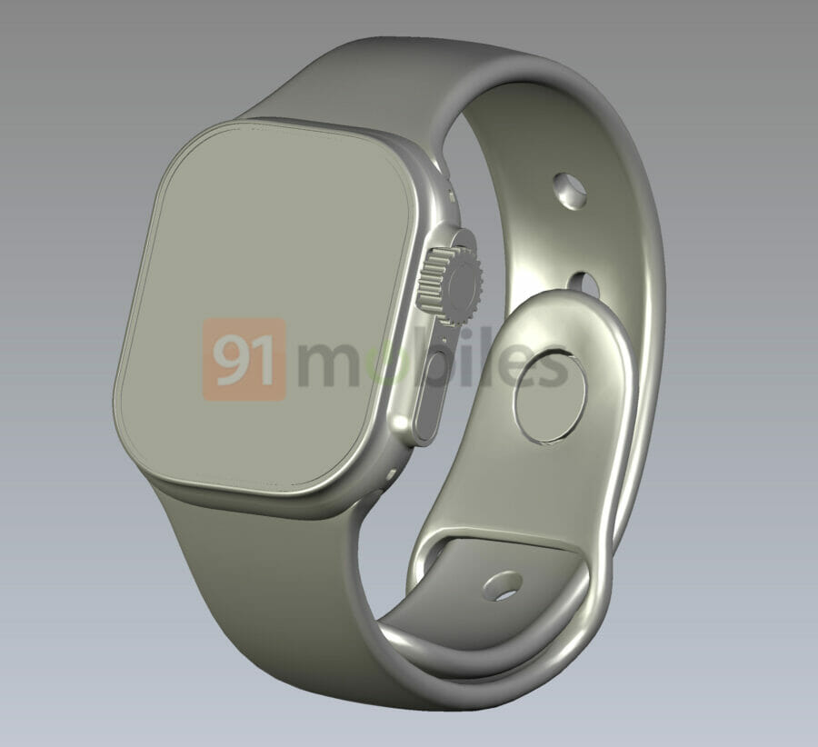 New renders of the Apple Watch Pro show an additional key on the smartwatch