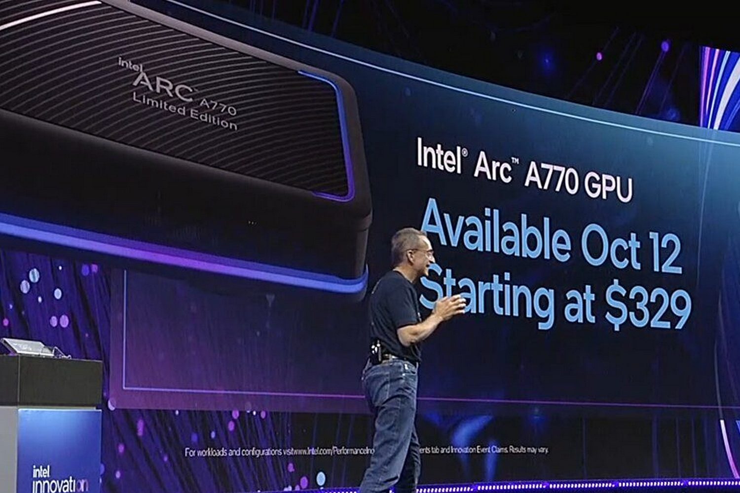 Intel визначилась з початком продажів відеокарт Intel ARC A770