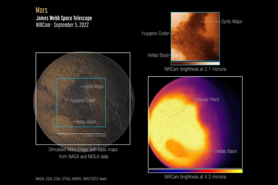 Photos of Mars taken by the Webb telescope may reveal more about the planet’s atmosphere