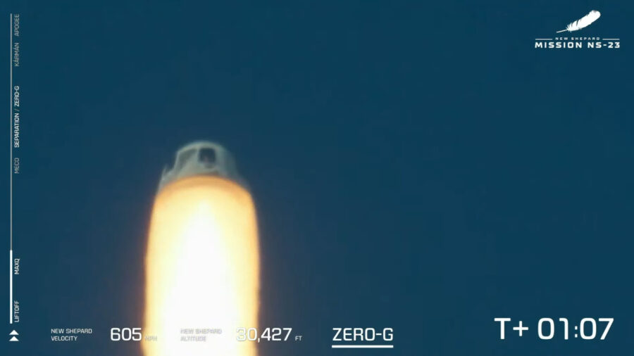 23-ій старт ракети Blue Origin New Shepard закінчився аварійно. Ніхто не постраждав