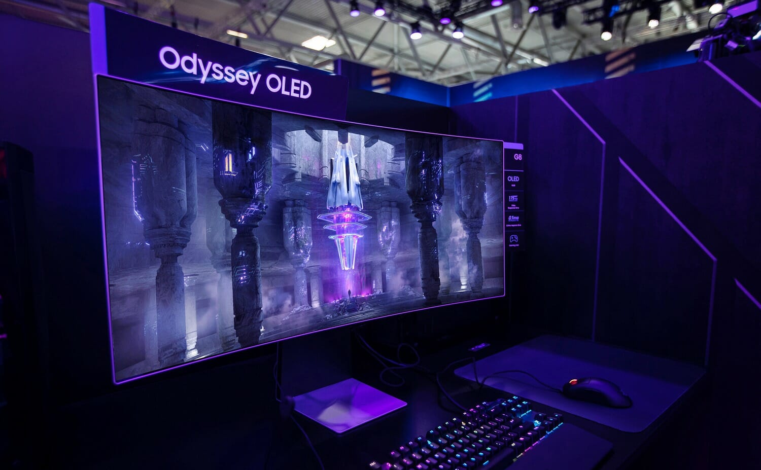 The Samsung Odyssey OLED G8 is the company's first gaming OLED monitor