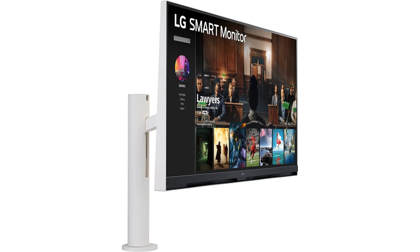 LG presented its first "smart" monitor with webOS - LG 32SQ780S