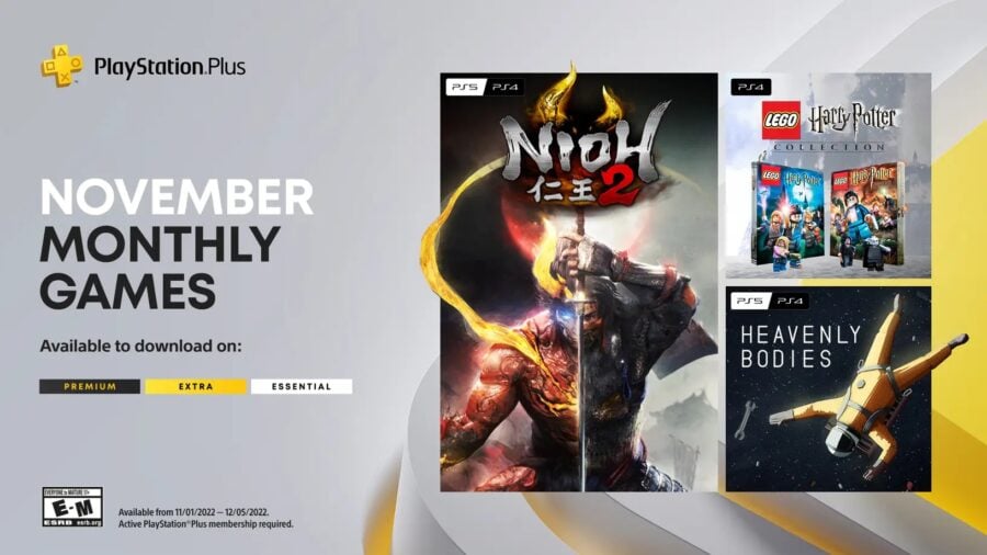 Which games will be given away on PlayStation Plus in November