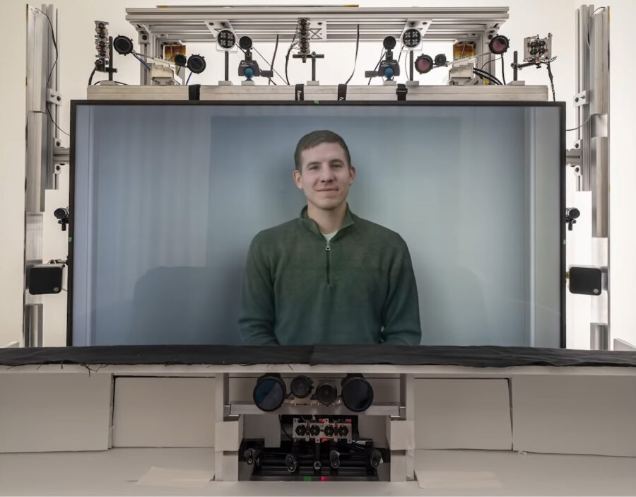 Google begins testing stands for Project Starline video chats