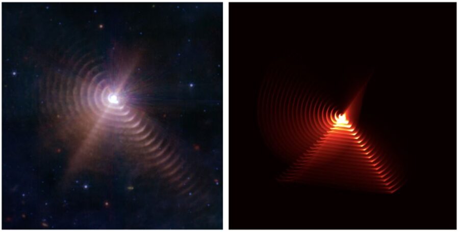 Телескоп Вебба зафіксував кільця, створені масивними зірками