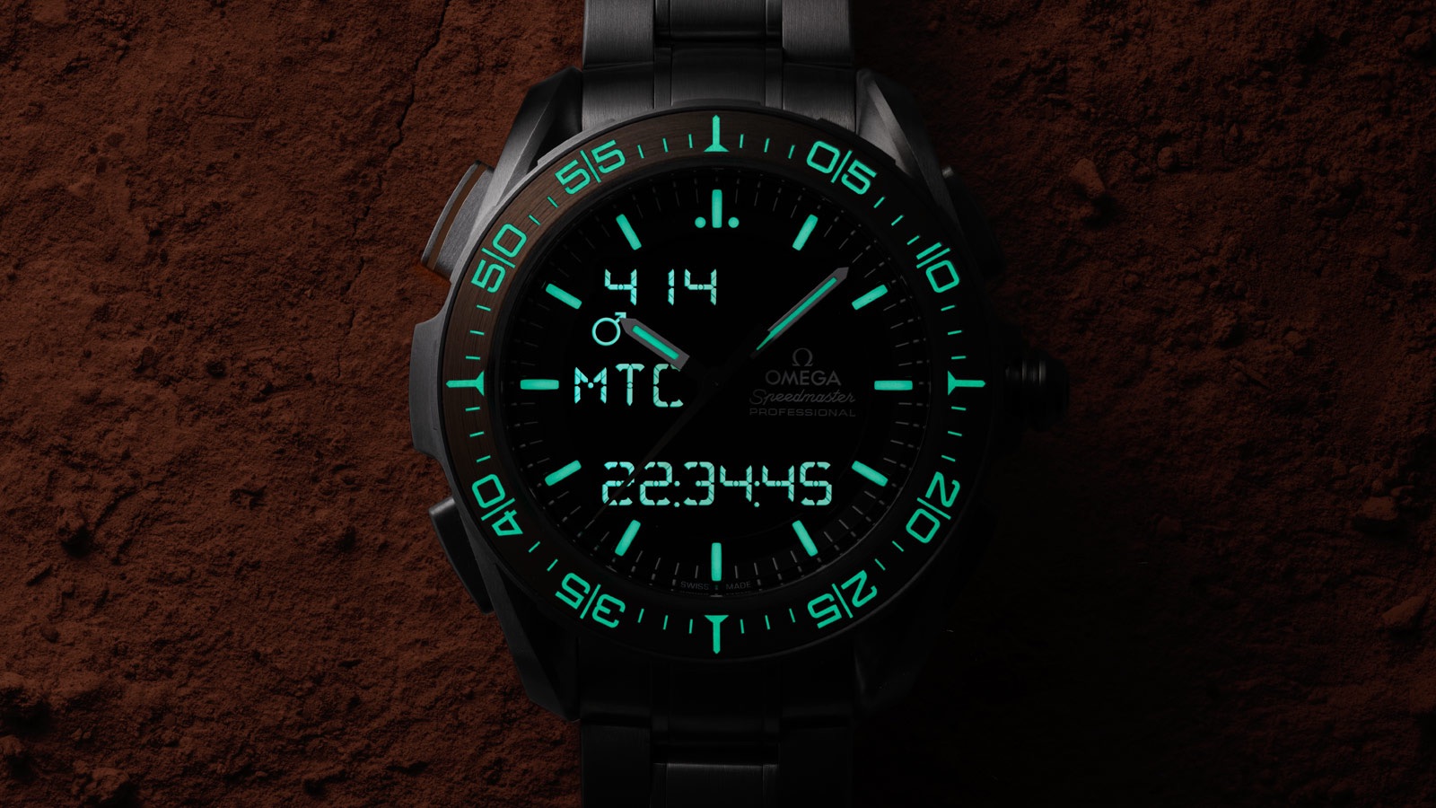 Годинник Speedmaster X-33 Marstimer від Omega показує час на Землі й на Марсі