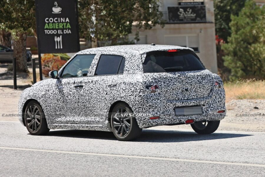 The new Suzuki Swift hatchback: expected in a year and in hybrid versions