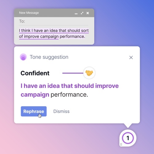 Grammarly has new recommendations for adapting the tone of written communication
